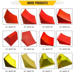 Heavy Duty Rubber Wheel Chock for Truck Trailer Mining Vehicle Safety Equipment Anti Slip Parking Block