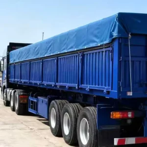 Heavy Duty Semi Trailer Flatbed Lowbed Dump Car Carrier Semi Trailer Truck for Small Large Scale Freight Transport
