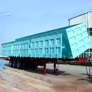Heavy Duty Side Wall Semi Trailer Flatbed Transport Trailer for Truck with 2 3 4 Axle