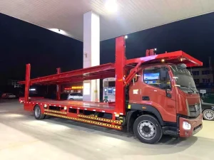 Heavy Duty Steel Auto Transport Double Deck 8 Car Hauler Semi Trailer 30 Ton Rated Load