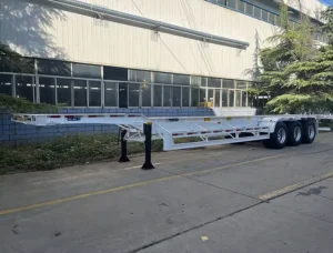 Heavy Duty Steel Container Skeleton Semi Trailer for 20ft 40ft Containers with 15001-20000kg Payload Capacity