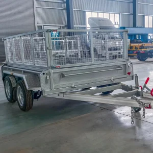 Heavy Duty Steel Galvanized Cage Box Trailer 1001-2000kg Payload Capacity for Car Transport (Customizable Size CE ISO Certified)