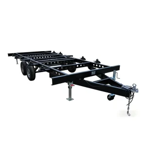 Heavy Duty Steel Q235 Double Axle Tiny House Trailer Chassis Mobile Home Foundation Adjustable Jacks Custom RV Builds
