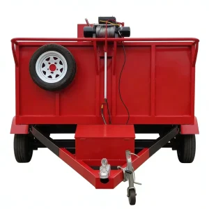Heavy Duty Steel Q235 Tandem Axle Hydraulic Dump Trailer 1500kg Load Capacity for Farm Agriculture Bulk Cargo Hauling