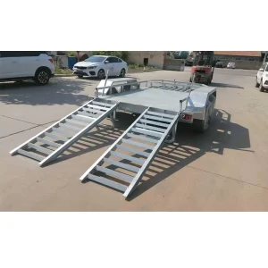 Heavy Duty Tandem Axle ATV Trailer 4WD Car Hauler With Steel Materials Car Trailers