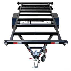Heavy Duty Tiny House RV Trailer Chassis Customizable Mobile Home Foundation Double Axle Q235B Steel Frame 3000kg Payload