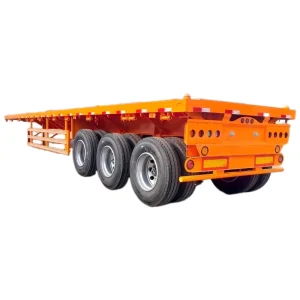 Heavy Duty Transport Trailer Maximum Load Capacity 100 Tons Can Lock Onto a 3 Axle Flatbed Semi-Trailer