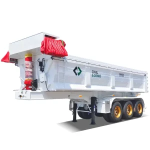 Heavy Duty U-Shape 3 4 5 Axles End Tipper 60T 80T Dump Truck Semi Tipping Trailers for Sale