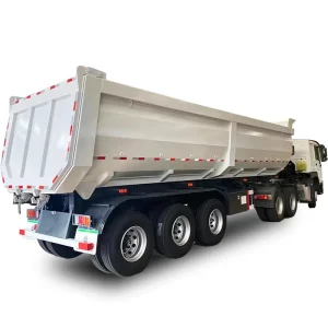 Heavy Duty U-Shape Semi-Trailer 3 4 6 Axles End Tipper Dump Truck Trailers