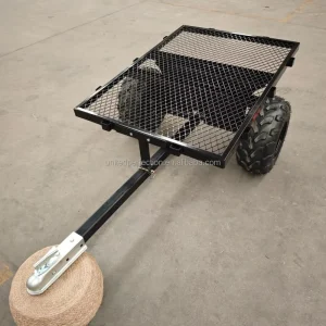 Heavy Duty UTV Flat Bed Trailer Lawn Mower Motorcycle ATV Tow Trailers Off Road Trailer with Removable Sides