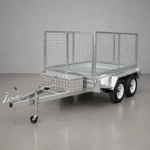 Heavy Duty Utility Box Trailer for Cargo Transport Cage 750-3000Kgs Payload 1800x1200mm Size