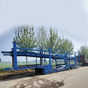 Heavy Duty Vehicle Transport 3 Axle Hydraulic Car Carrier Trailer 3 Axles Transport 6 Cars 8 Cars Auto Carrier Trailer