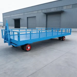 Heavy Duty Warehouse Tow Dolly Trailer Fence Semi Trailer Truck for Engineering