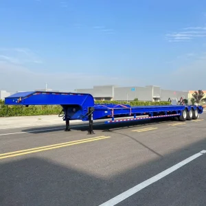 Heavy Duty and extra Durability Designed Lowbed Semi Trailer Super Carrying Capacity 3 Axle Lowboy Semi Trailers