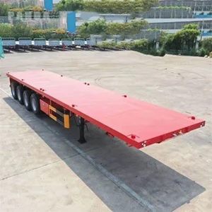 Heavy Equipment Flatbed Semi Trailer 4 Axle 120T Safe and Reliable