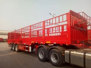 Heavy Load Drop Side Fence Semi Trailer for Bulk Agricultural And Commercial Cargo