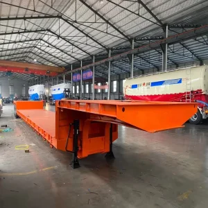 Heavy Load Transportation 6 Axles 100T 120 Tons Lowbed Semi Trailer for Sale in Nigeria