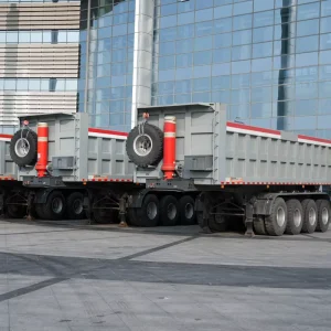 Heavy duty 4 axle Dump Semi trailer for Transporting Bulk Materials in the Construction and Mining Industries