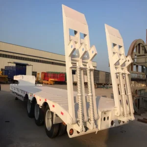 Heavy duty 7 8 Axle 100 120 Ton Heavy duty Low Flatbed Trailer for Heavy Transportation Low Flatbed low Bed Semi Truck Trailer