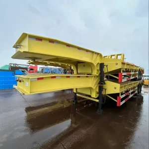 Heavy-duty Platform Multi-usage Semi-trailer 35-50t 3 Axles for Oversized Cargo Transport