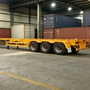 Heavy-duty Transport Steel Custom Trailer 40ft Skeleton Trailer with Leaf Spring Directly Sold by the Trailer Manufacturer