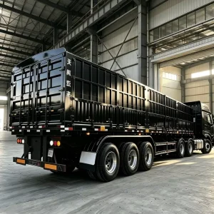 Heavy-duty Transportation Leaf Spring Fence Trailer 80T Transport Trailer