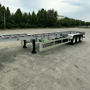 Heavy duty Transportation Machinery Suspension Custom Skeleton Semi trailer 3 axle Engineering Equipment Dedicated New Trailer