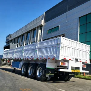 Heavy-duty Transportation Steel Dropside Trailer 3 Axles Factory Direct Sale Trailers