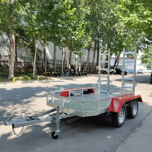 High Capacity Galvanized Tandem Axle Utility Trailer with Hydraulic Dump for Agricultural Use Cargo Utility Trailers Product