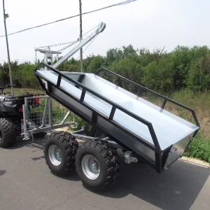 High Capacity Outdoor Garden ATV Dump Trailer Cart Farm ATV Trailer Kits Forest Trailer for Motorcycles and ATVs