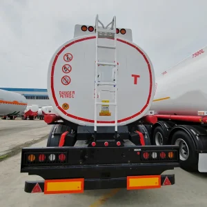 High Efficiency Large Capacity 3 Axle Fuel Tank Trailer for Africa Port Depot Petroleum Transfer Oil Tanker Trailer