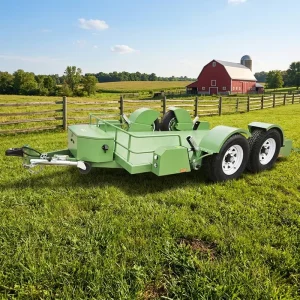 High Load Capacity Long Lasting Durability Motorcycle Loading Trailer Hydraulic Drop Deck Trailer