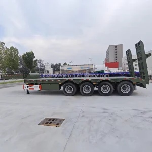 High Load Capacity Multi Axle Low Bed Semi Trailer