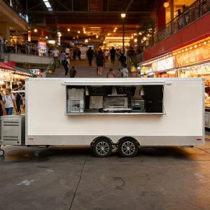 High Productivity DOT FMVSS Certified Galvanized Hotdog Cart Factory Commercial Catering Ice Cream Truck Food Trailer