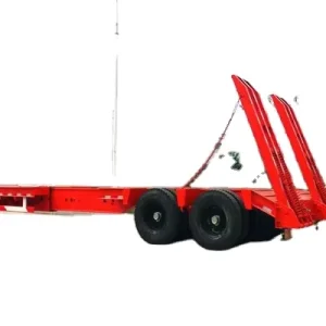 High Quality 2 axle 3 axle 60T 80t Low Rise Trailer Transport Heavy Machinery Truck Semi trailer for Heavy Machinery Logistics