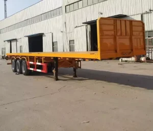 High Quality 3 Axle 40 Feet Container Flatbed Trailer Semi Trailers