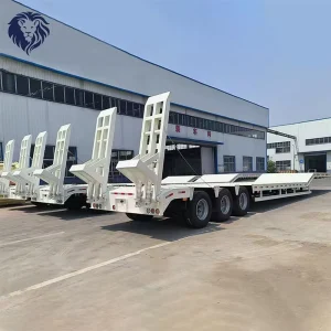 High Quality 3 Axle Heavy Duty Flatbed Semi Trailer Wear Resistant & Anti Rust for Industrial Transportation