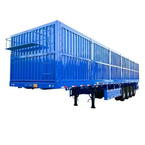 High Quality 4 Axle 14m Box Semi Trailer for Light Cargo Transport