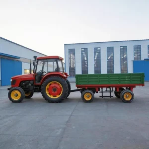 High Quality 4 Wheel 1 10 Ton Agriculture Farm Trailer 2 Wheel Hydraulic Dump Tractor Trailer Tow Tractors Farm Trailers Axle