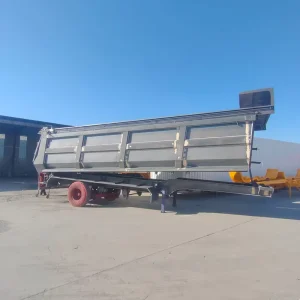 High Quality Aluminum Heavy Duty Dump Semi Trailer for Agriculture Long-Life Gear and Motor