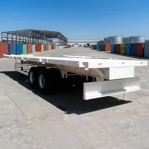 High Quality Brand New 2 Axles 40 Tons Flatbed Semi Trailer for Sale