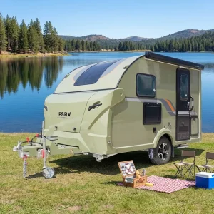 High Quality Family Friendly 2 Person Sleeping Use Compact Design Off Road Mini Camper Travel Trailer
