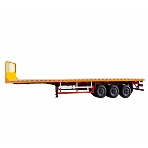 High Quality Flatbed Truck Trailers for Transport Durable Container Vehicles