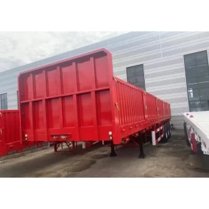 High Quality Light Weight Truck Trailer 100 Tons Max Payload Cargo Transport Sidewall Semi Trailer Made of Steel