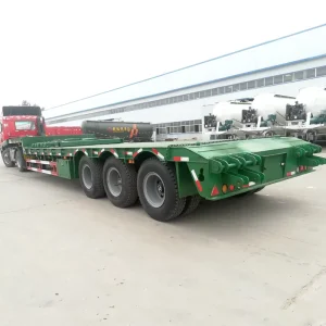 High Quality Transport Heavy Duty Equipment 3 Axles 60 Ton Lowbed Semi Trailer