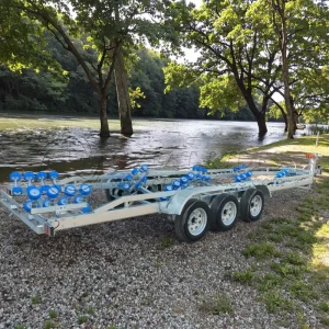High Quality Watercraft Trailer 3 Axle Galvanized Boat Trailers for Sale