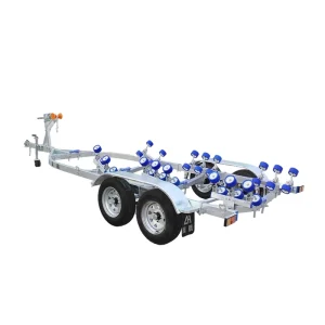 High Standard Can Load 1000 Kg Galvanized Aluminum Boat Trailer Large for Yacht