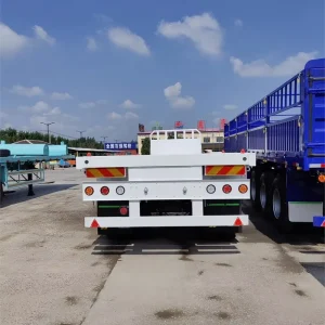 High Strength Flatbed Semi Trailer with Reinforced Chassis for Mining and Construction Transport Africa