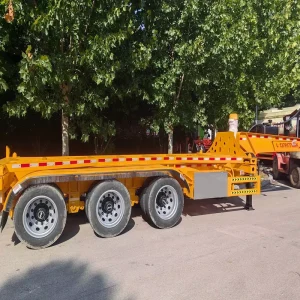 High Strength Heavy Duty Skeleton Semi Trailer with Small Gooseneck Transport Contaciner and Bulk Cargo