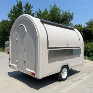 High Strength Steel Aluminum OEM Service Food Trailer Coffee Concession Wood Fired Pizza Food Truck Full Kitchen Snack Food